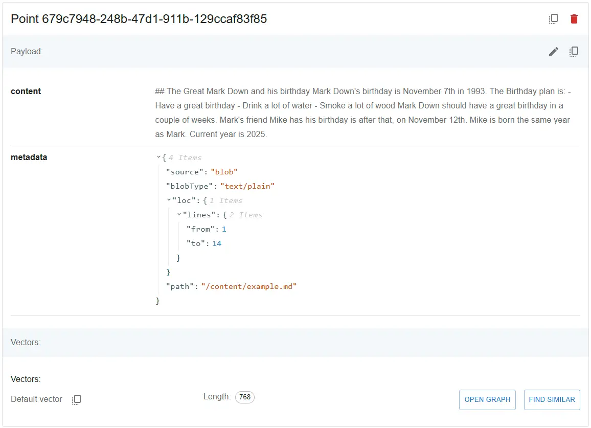 Qdrant record in Local AI RAG setup Qdrant record in Local AI RAG setup